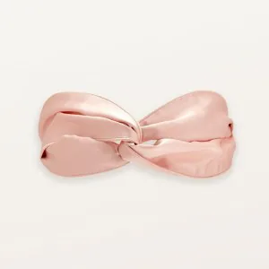 Персиковый шёлковый бант Ayris Silk